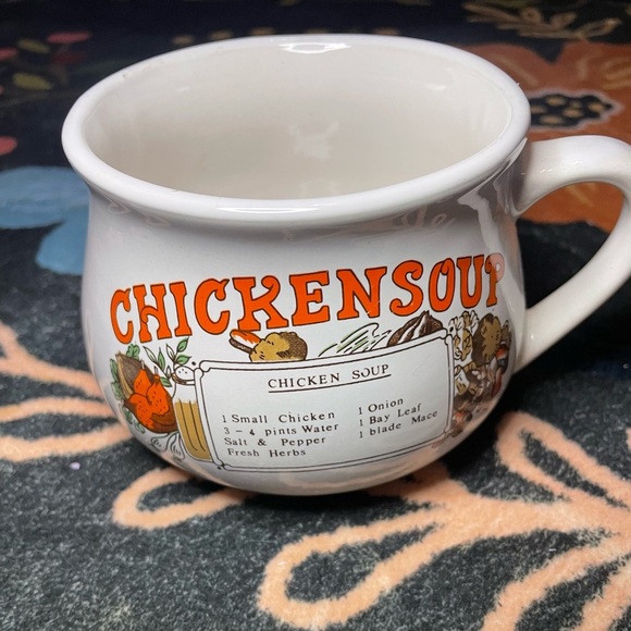 Vintage Soup Recipe Ceramic 3 Mug / Cup Set - Picture 4 of 4